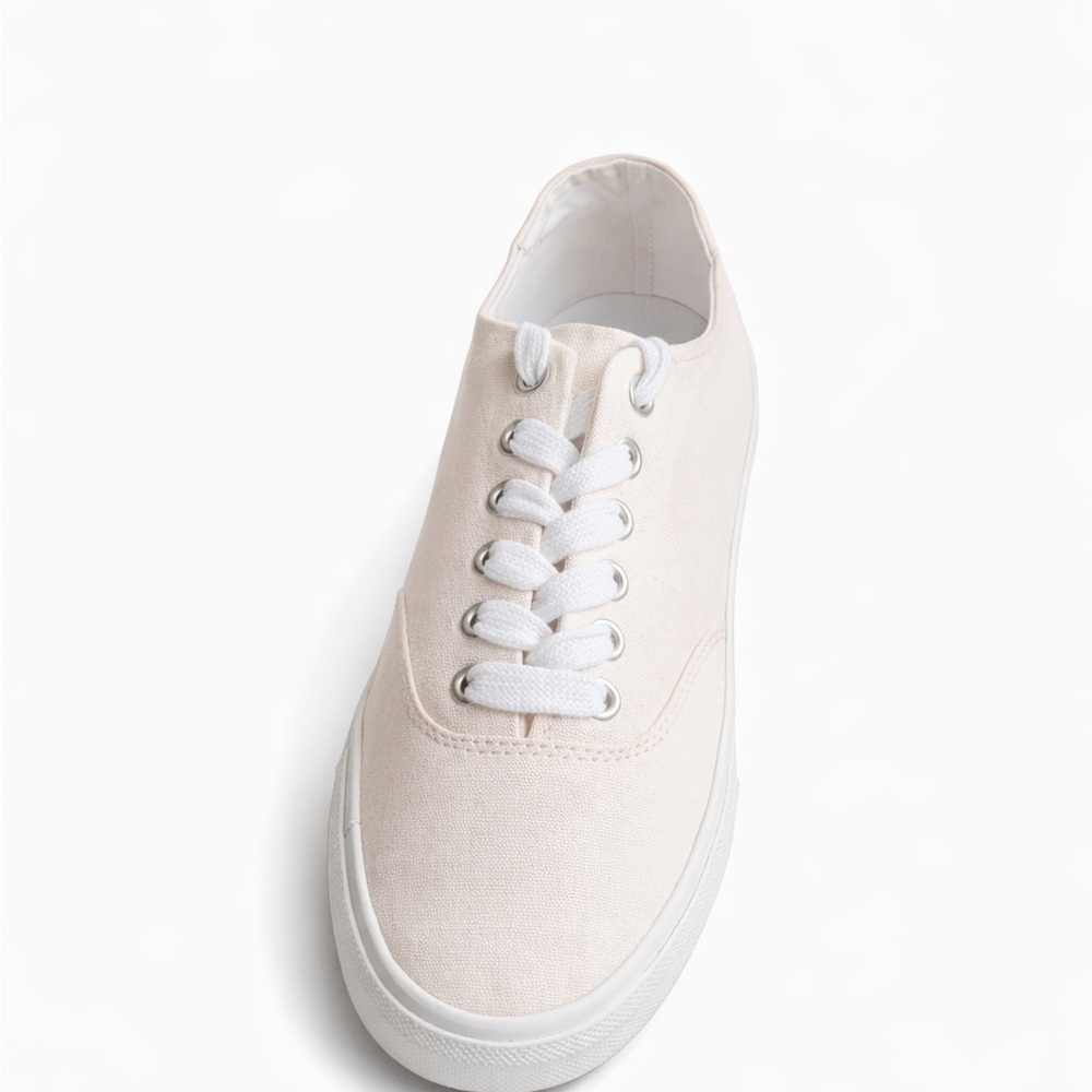 Twiggy London NEW no tags women's size 9M light pink lace up sneakers. f - Picture 3 of 5